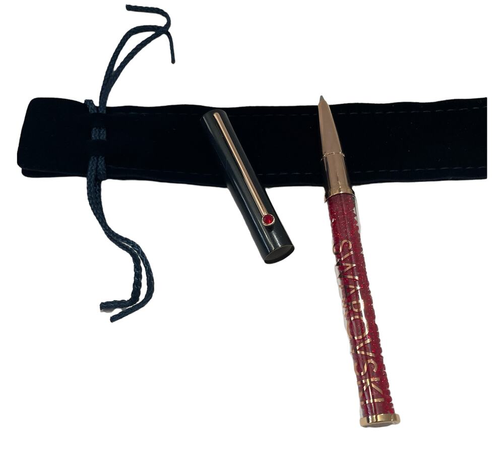 Swarovski Crystalline Gloss ballpoint pen Red, Rose gold-tone plated damage